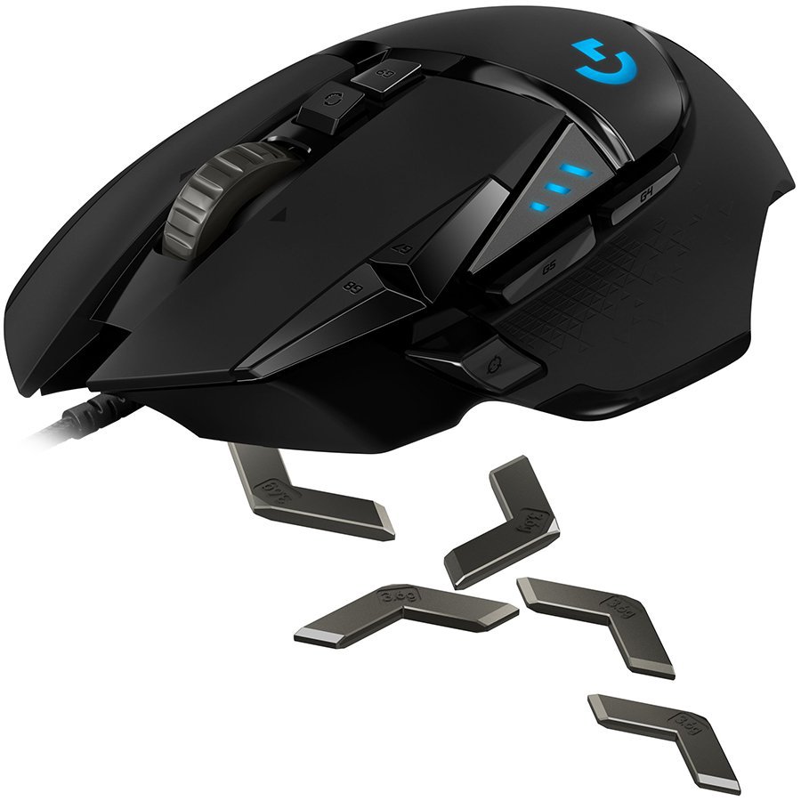 Pelė LOGITECH G502 HERO CORDED BLACK