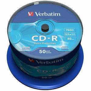 Diskas CD-R VERBATIM 700MB Extra protect.cake50