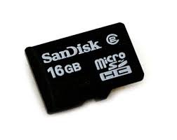 Atm.kort. SANDISK MicroSDHC 16GB Cl.4 / SDSDQM-016G-B35