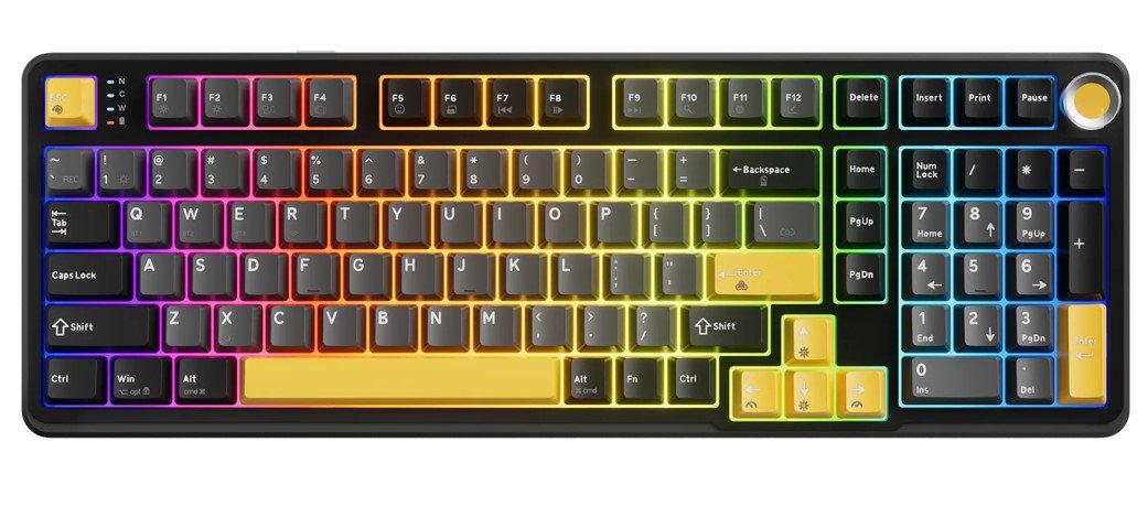 Žaidimų klaviatūra MARVO KG986W, belaidė, juoda