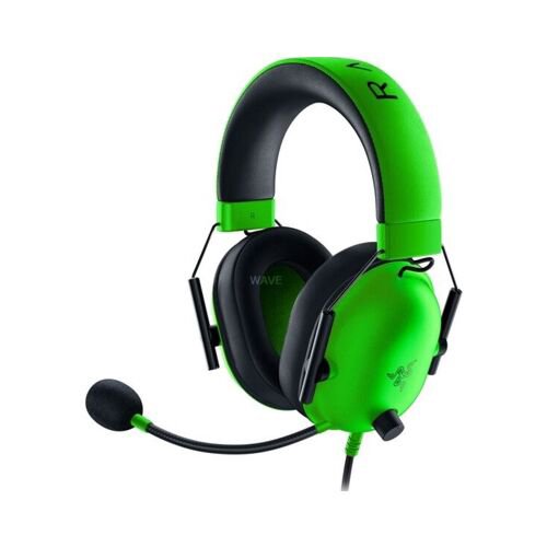 Žaidimų ausinės RAZER BlackShark V2 X, laidinės, ant ausų, žalios