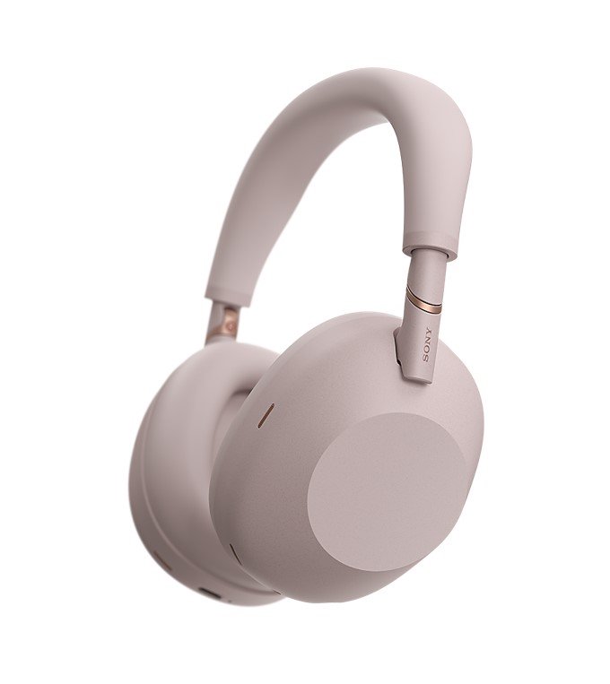 Ausinės SONY WH1000XM6P, ANC, gaubiančios ausis, belaidės, smėlio rausva
