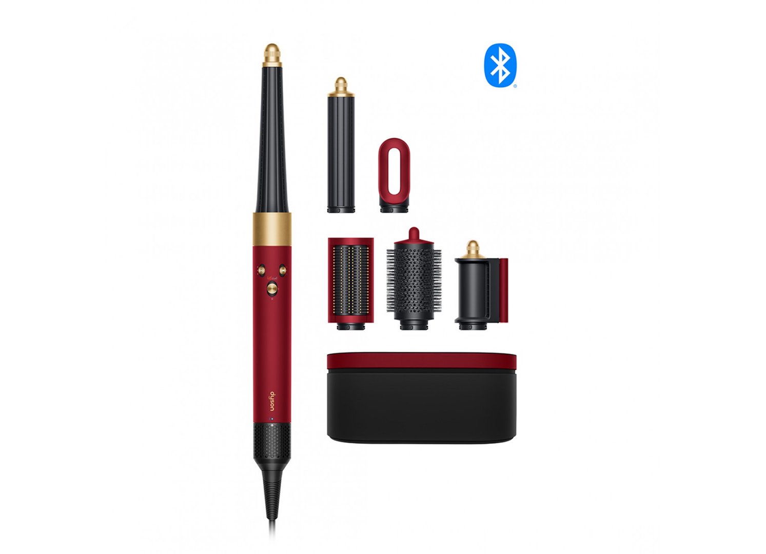 Plaukų formavimo šukos DYSON HS08 Airwrap ID T1/T2 Red Velvet / Gold, 596926-01