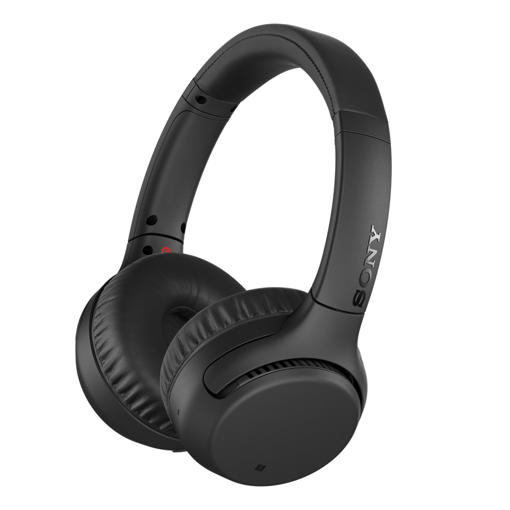 Ausinės SONY WH-XB700 ant ausų, belaidės, juodos