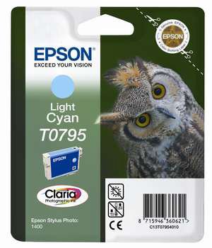 Rašalinė EPSON T0795, šviesiai melsva