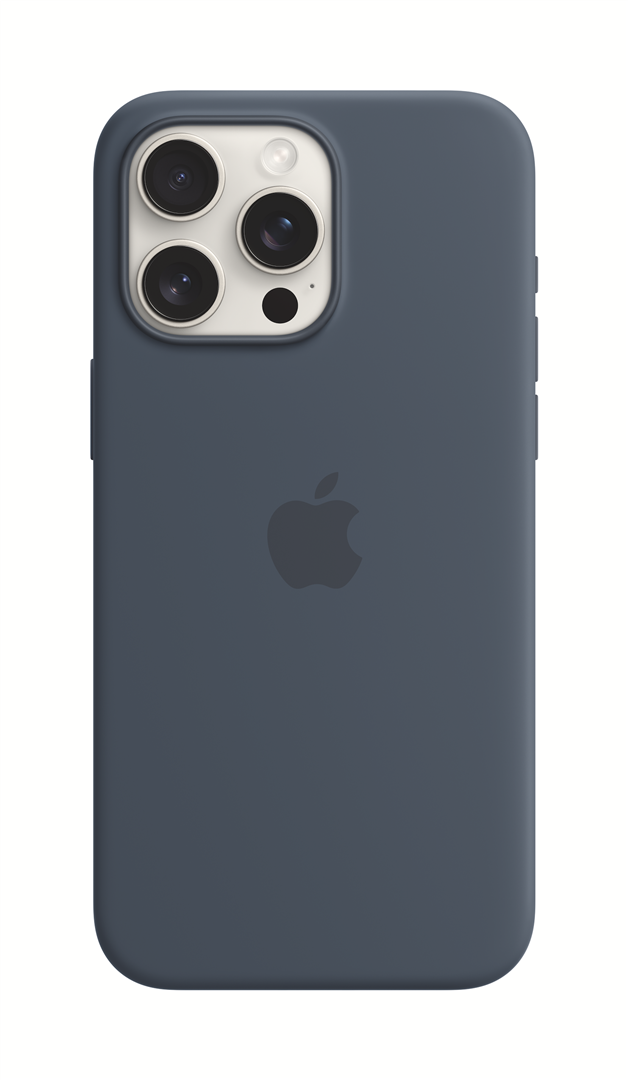 Dėkliukas iPhone 15 Pro Max Silicone Case with MagSafe - Storm Blue