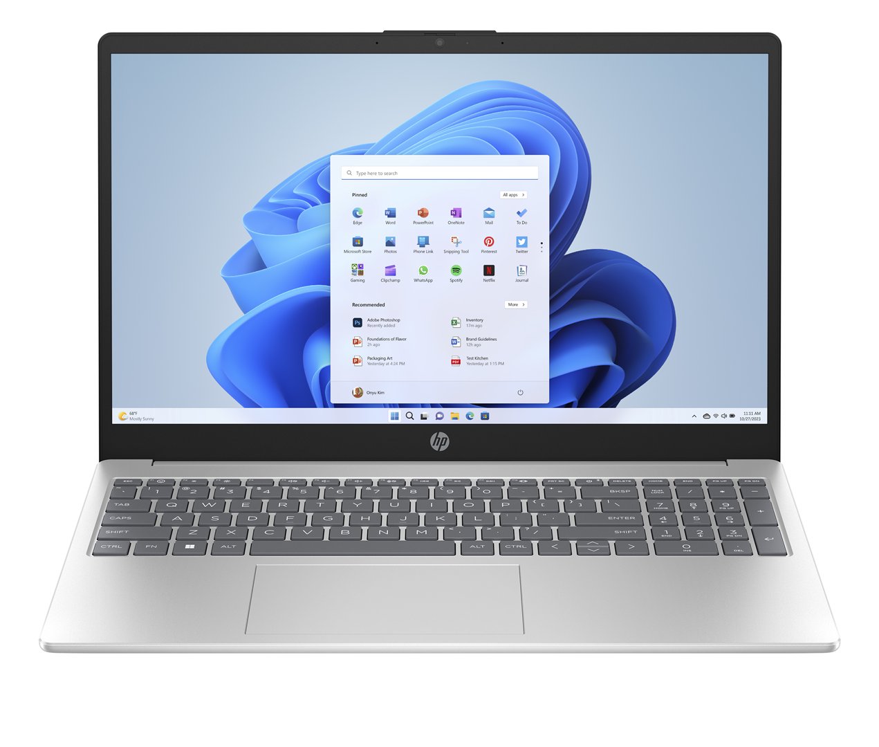 Nešiojamas kompiuteris HP 15-fc0018ny Ryzen 3 7320U/8/256GB SSD/W11H