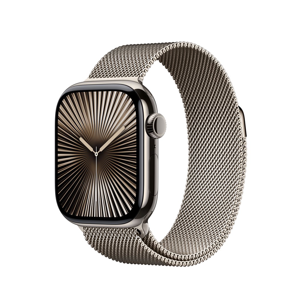 Išmanusis laikrodis Apple Watch 10 GPS+Cell 42mm Natural Titanium Case/Natural Milanese Loop