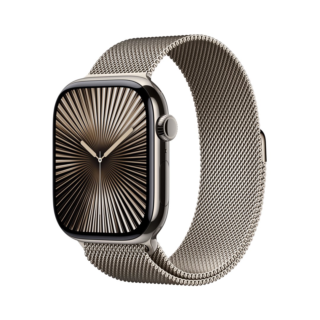Išmanusis laikrodis Apple Watch 10 GPS+Cell 46mm Natural Titanium Case/Natural Milanese Loop M/L