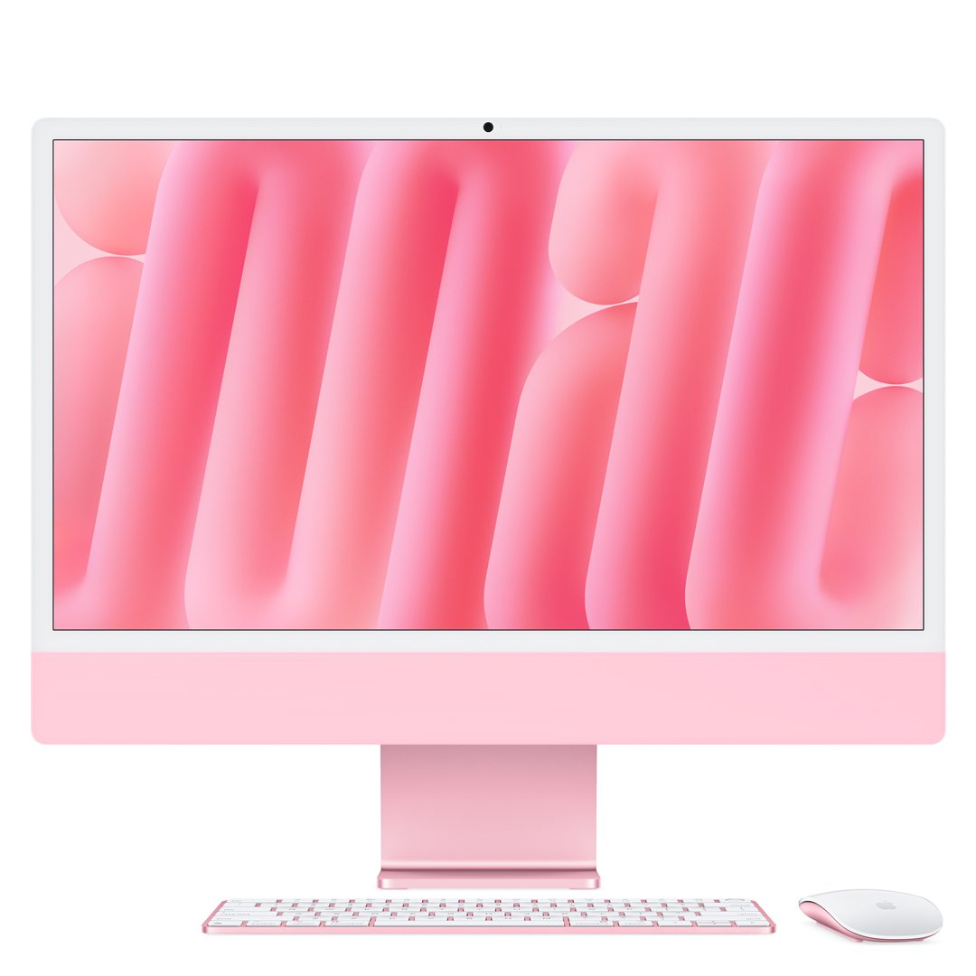 Stacionarus kompiuteris APPLE iMac 24” 4.5K Retina, Apple M4 10C CPU, 10C GPU/24GB/512GB SSD/Pink