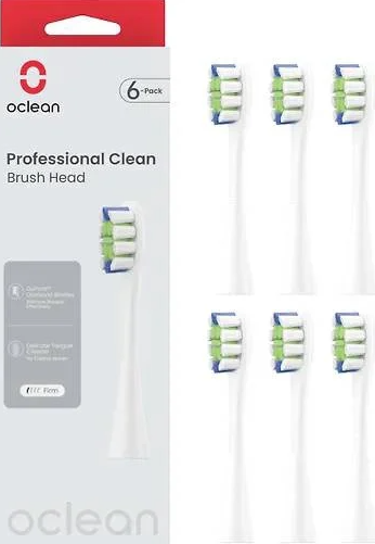 Dantų šepetėlio galvutės OCLEAN P1C1 W06 6pcs Balta