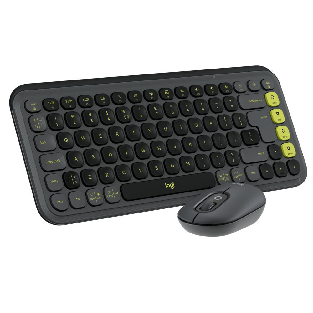 Klaviatūra LOGITECH Pop Icon Combo, belaidė, graphite