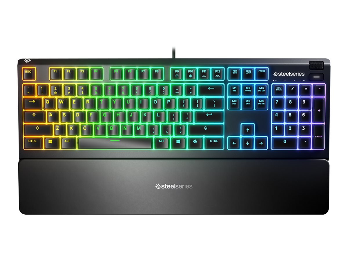 Klaviatūra SteelSeries Apex 3, US Layout, laidinė, juoda