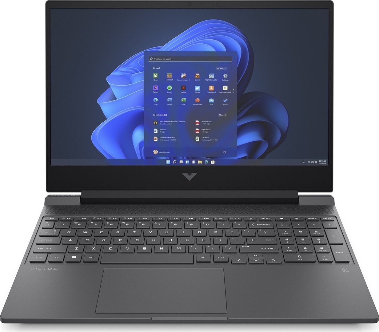 Nešiojamas kompiuteris HP Victus 15-fa1000 i5-13420H/16/512GB SSD/RTX4050 6GB/W11H