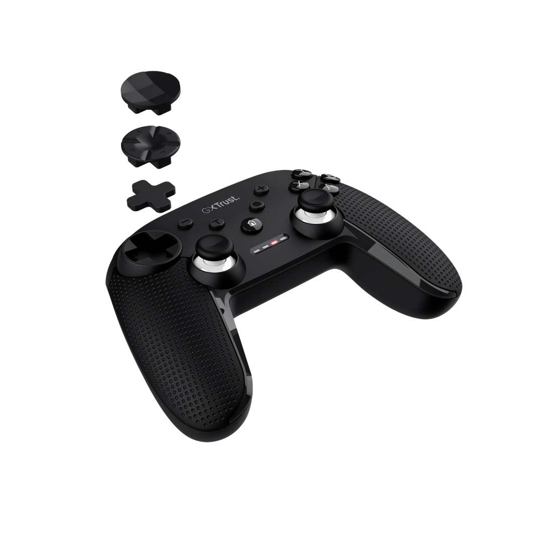 Žaidimų pultas TRUST GXT542 MUTA, belaidis, PC/Switch/Android/iOS, juodas