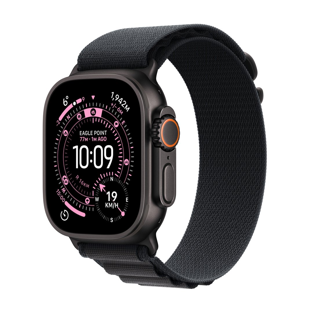 Išmanusis laikrodis Apple Watch Ultra 3&nbsp;GPS+Cell&nbsp;49mm&nbsp;Black Titanium Case/Black Alpine Loop - Large
