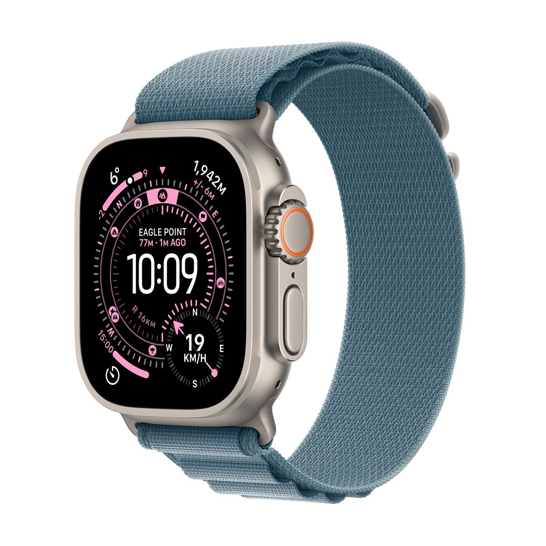 Išmanusis laikrodis Apple Watch Ultra 3&nbsp;GPS+Cell&nbsp;49mm&nbsp;Natural Titanium Case/Light Blue Alpine Loop-M