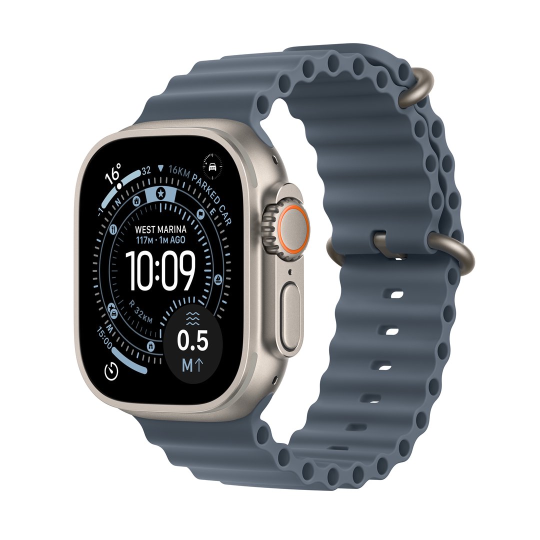 Išmanusis laikrodis Apple Watch Ultra 3&nbsp;GPS+Cell&nbsp;49mm&nbsp;Natural Titanium Case /Anchor Blue Ocean Band
