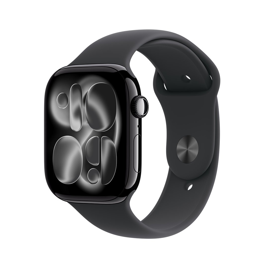 Išmanusis laikrodis Apple Watch 11&nbsp;GPS+Cell 42mm&nbsp;Jet Black Aluminium Case/Black Sport Band - M/L