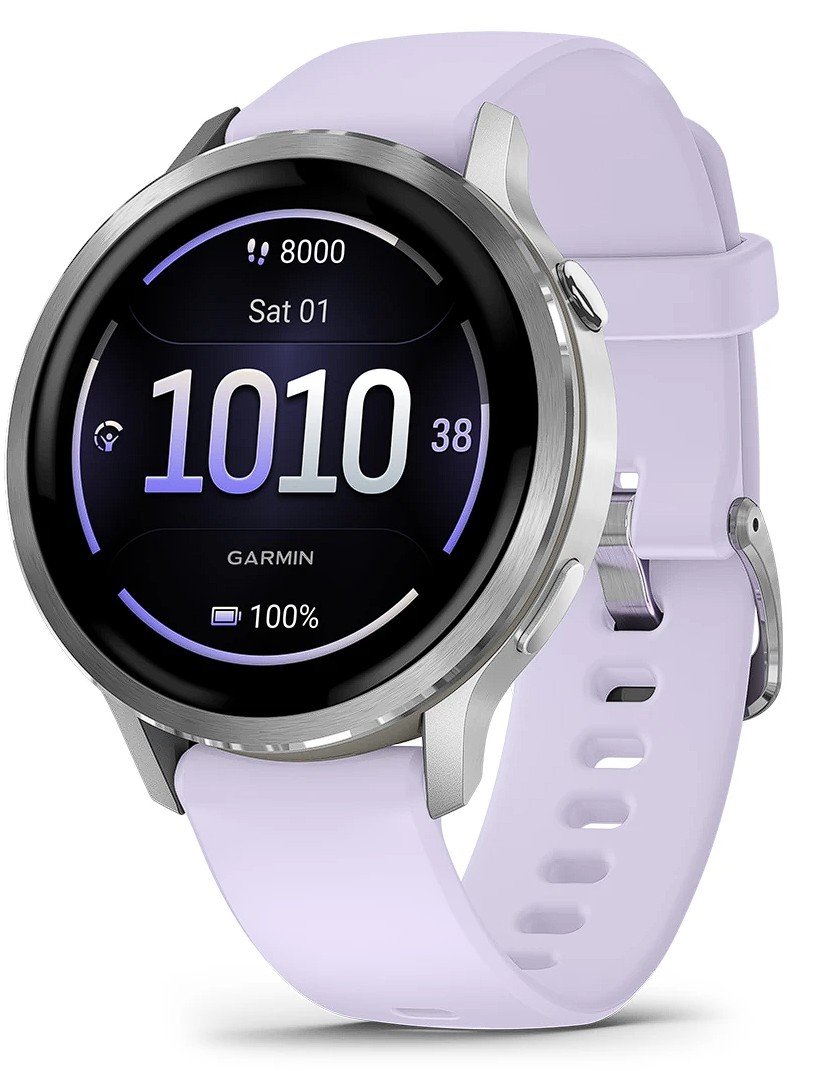 Sportinis laikrodis GARMIN Venu 4 41mm, Silver/Periwinkle