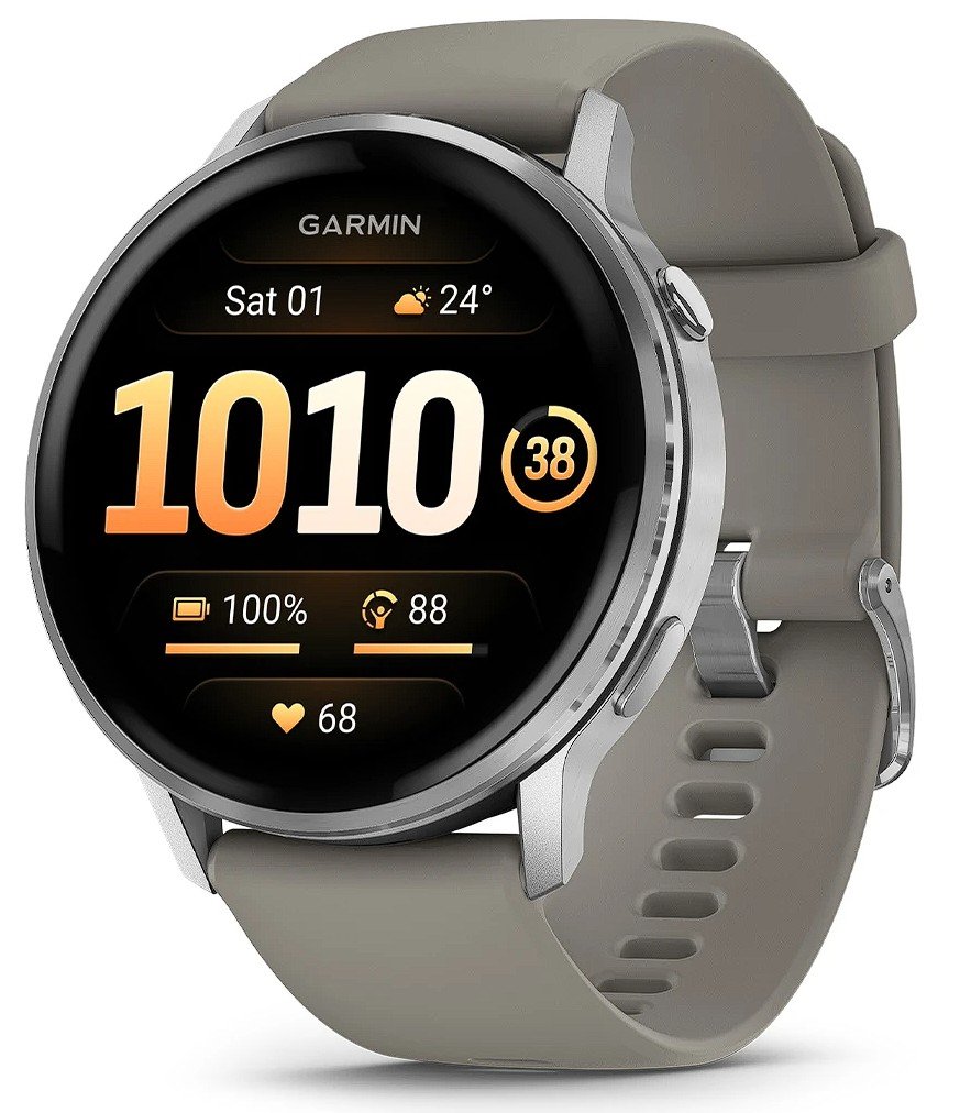 Sportinis laikrodis GARMIN Venu 4 45mm, Silver/Silver Grey