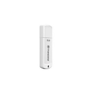 USB raktas Transcend JF370 8GB, Baltas