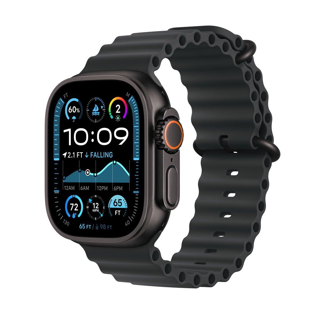 Išmanusis laikrodis Apple Watch Ultra 2 GPS+Cell 49mm Black Titanium Case/Black Ocean Band