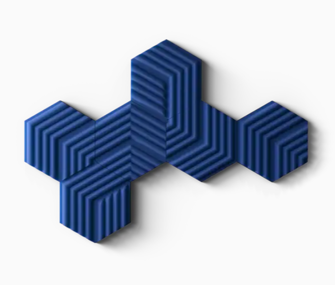 Akustinės plokštės CORSAIR Wave Panels - Starter Kit Blue