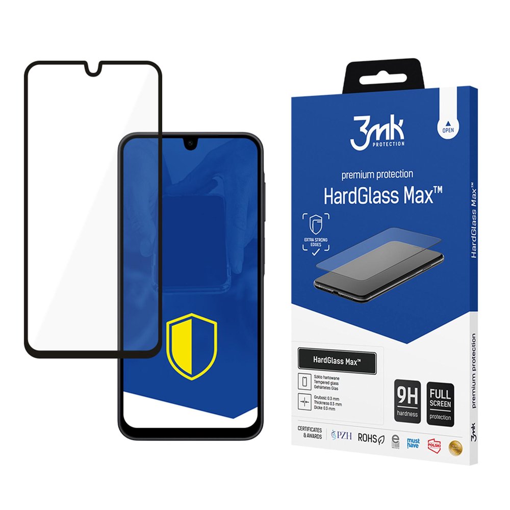 Mob.telefono ekrano apsauga 3mk Max Black for Samsung Galaxy A17 5G/4G