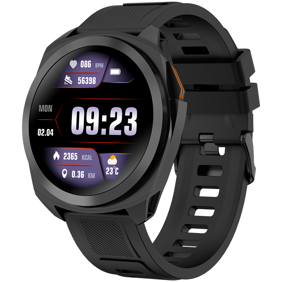 Išmanusis laikrodis CANYON Maverick SW-83, Realtek 8762DT, ARM Cortex-M4F, juodas