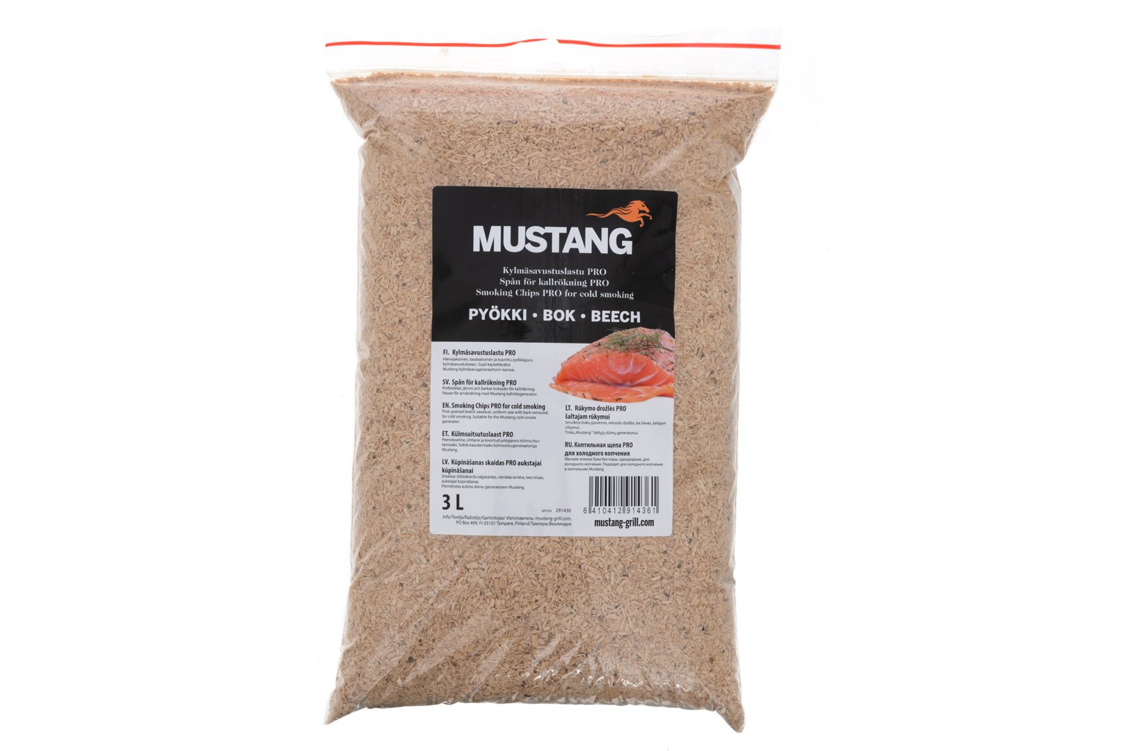 Buko medžio drožlės MUSTANG 3 l
