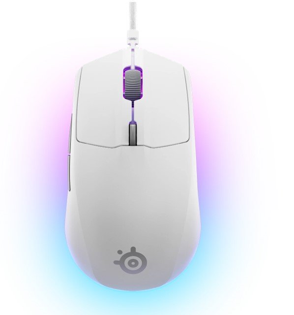 Žaidimų pelė SteelSeries Rival 3 Gen 2, laidinė, balta