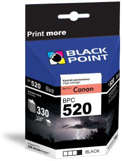 Rašalinė BLACK POINT Canon PGI-520BK / BPC520BK, juoda