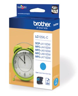 BROTHER LC-125XLC TONER HIGH CYAN 1200P