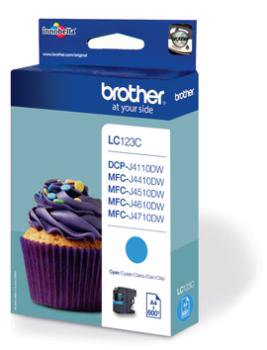 BROTHER LC-123C TONER CYAN 600P