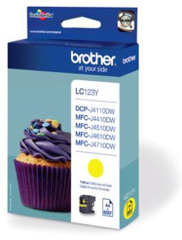 BROTHER LC-123Y TONER YELLOW 600P