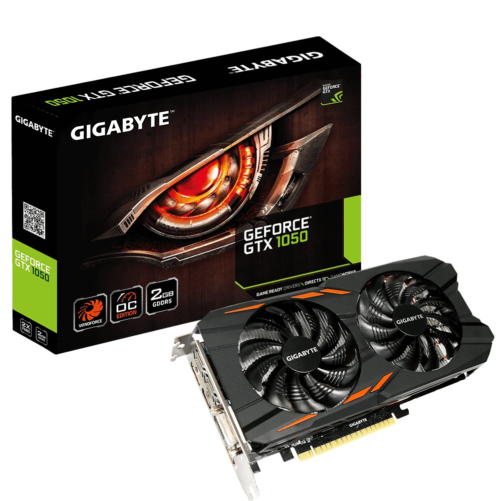 Vaizdo plokštė GIGABYTE GeForce GTX 1050 2GB