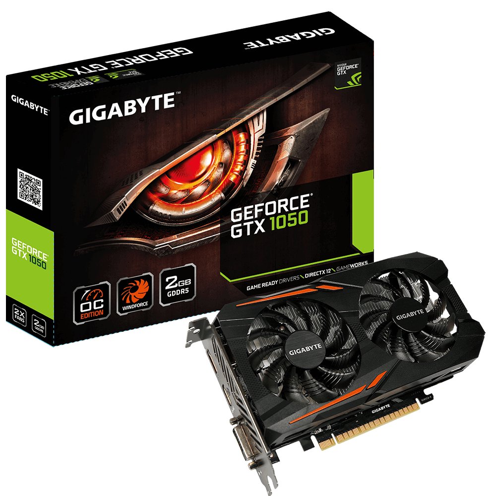 Vaizdo plokštė GIGABYTE GTX1050 2GB GDDR5