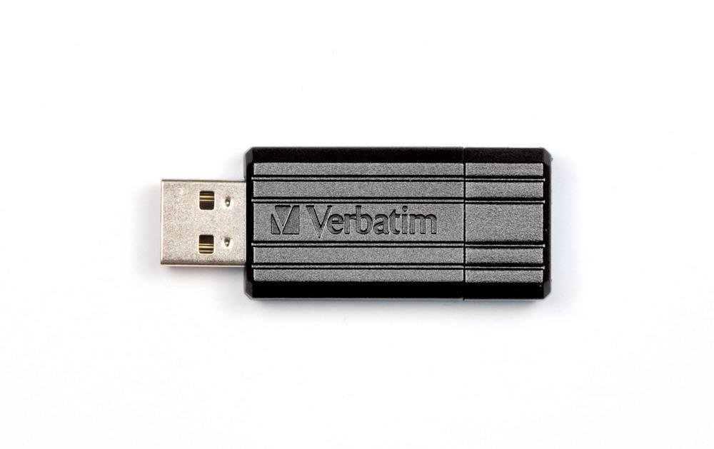 USB raktas VERBATIM Store n Go 32GB Pinstripe USB 2.0, juodas