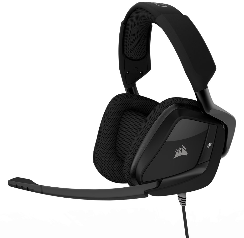 Ausinės CORSAIR VOID Pro Surround Dolby 7.1., su mikrofonu, juodos
