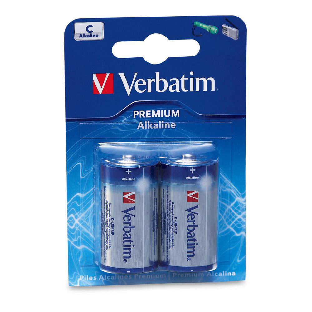 Elementai VERBATIM 49922, C, alkaline, 2vnt.