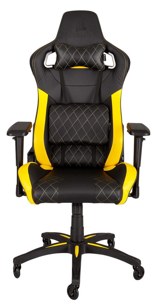 Žaidimų kėdė Corsair T1 RACE 2018, High Back Desk and Office Chair, Juoda/Gelton