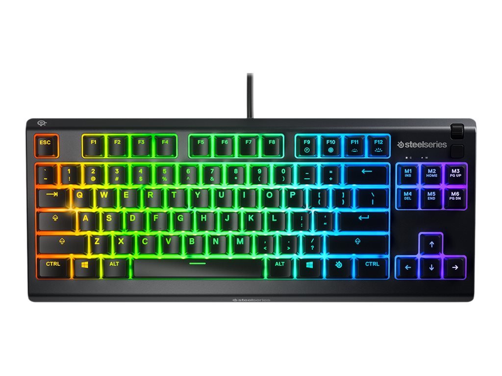 Žaidimų klaviatūra SteelSeries Apex 3, TKL, US Layout, laidinė, juoda