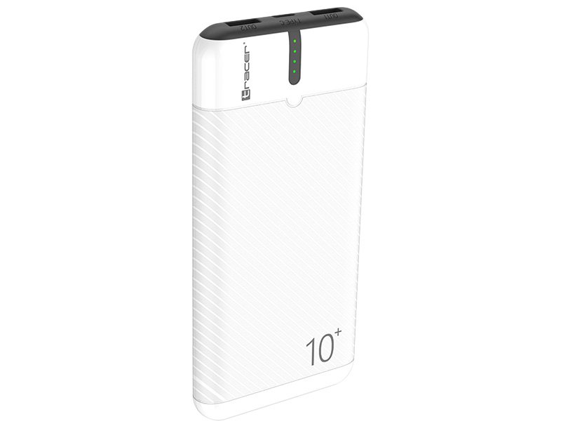 Tracer 47515 EnerGo 10000mAh Power Bank white/black