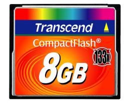 Atm.kort. TRANSCEND TS8GCF133 8GB