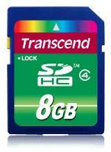 MEMORY SDHC 8GB / CLASS4 TS8GSDHC4 TRANSCEND