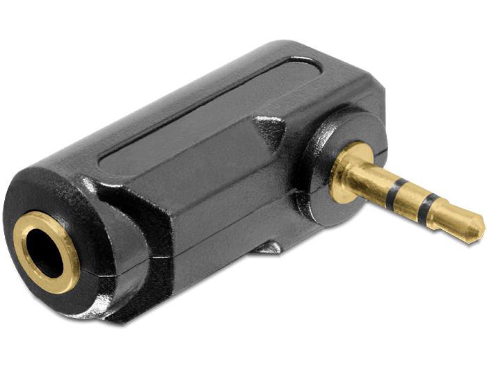 Adapteris Delock Audio Stereo 3.5 mm 3 pin plug > jack angled
