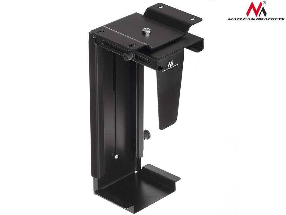 Maclean MC-713 B Adjustable Under-Desk /Wall CPU Mount