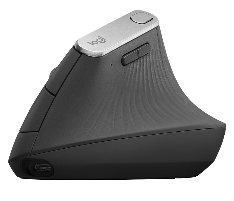 Pelė belaidė Logitech  Ergonomic Mouse  MX VERTICAL  Wireless  USB, Bluetooth  Graphite