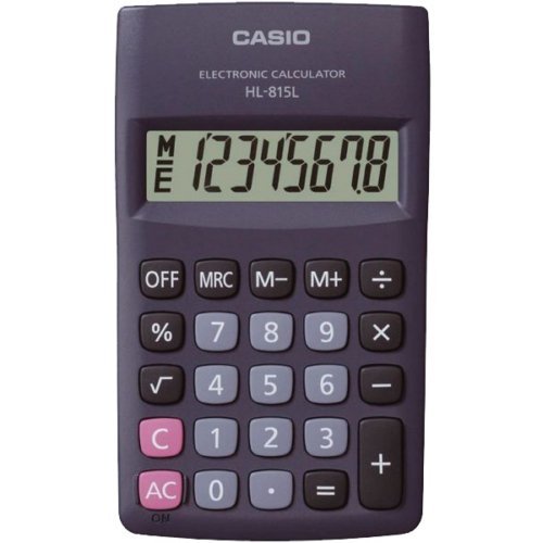 Skaičiuotuvas CASIO HL815L, 8 skaičiai, juodas